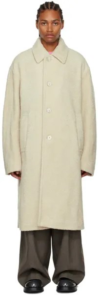 Плюшевое пальто Off-White Dries Van Noten