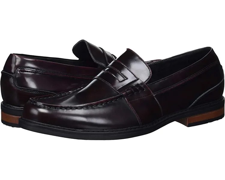 Лоферы Lincoln Penny Loafer Nunn Bush, бордовый полированный