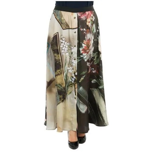 Юбка, Donatella_Via_Roma, зелёный, Арт. I15_RD7450 (XXXL)