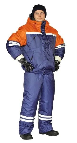 Костюм рабочий мужской Ursus СТИМ темно-синий/оранжевый 48-50 RU, 182-188 см