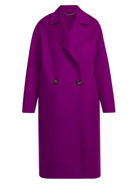 Двустороннее шерстяное пальто Stella McCartney, фиолетовый