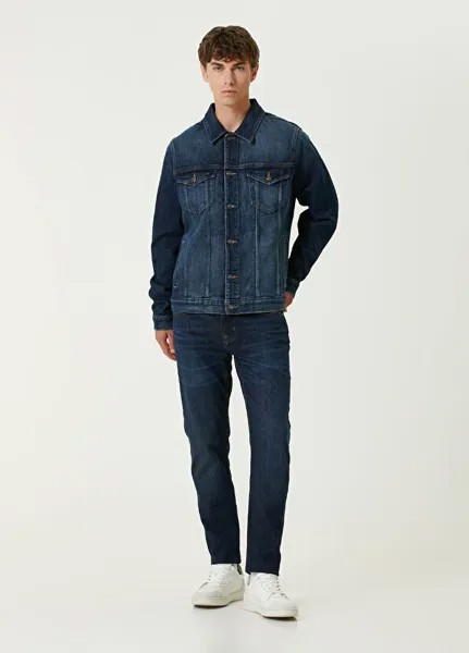 Узкие джинсы 7 For All Mankind, синий