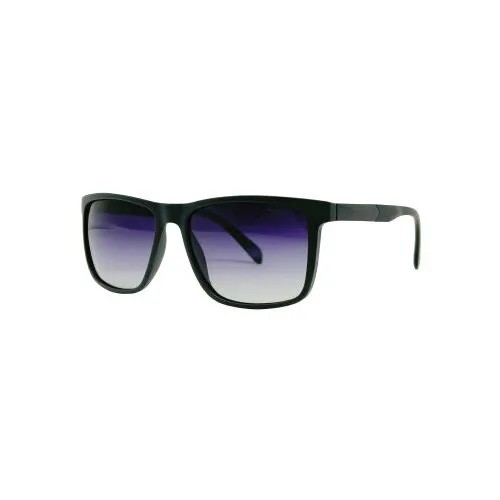 Солнцезащитные очки Romeo, квадратные, оправа: пластик, градиентные, поляризационные, с защитой от УФ, серый