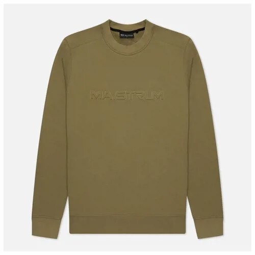 Мужская толстовка MA.Strum Embossed Logo Crew Neck оливковый, Размер XXXXL