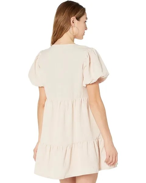 Платье Lost + Wander Sandy Shores Mini Dress, цвет Light Oatmeal