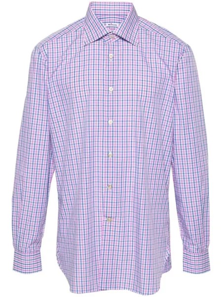 Kiton рубашка в клетку, розовый