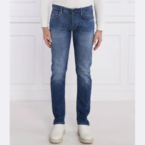 Джинсы узкого кроя j75 Emporio Armani, синий
