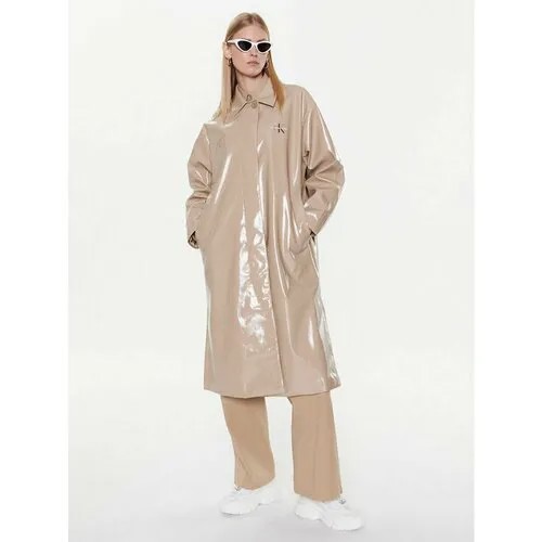 Плащ Calvin Klein Jeans, размер M [INT], бежевый