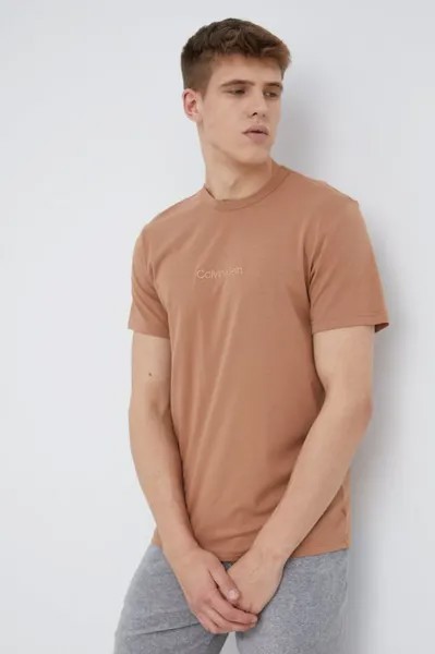 Пижамная рубашка Calvin Klein Underwear, коричневый