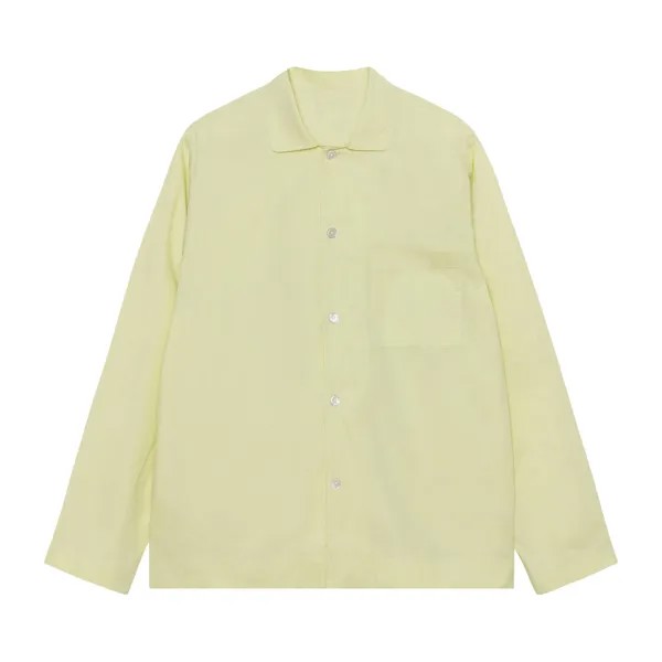 Пижамная рубашка из поплина Stussy x Tekla, цвет Лайм