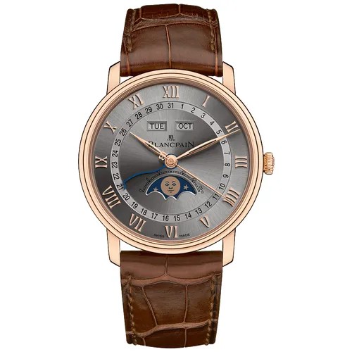 Наручные часы Blancpain Blancpain Villeret, Complete Calendar N06654O036013A055B, коричневый