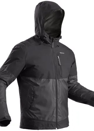 Куртка SH100 XSH100–Warm непромокаемая мужская черная, размер: M, цвет: Угольный Серый/Черный QUECHUA Х Декатлон