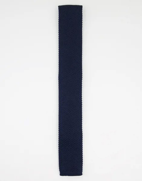 Трикотажный галстук French Connection-Темно-синий