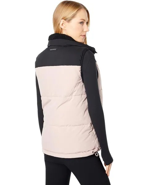 Утепленный жилет Sanctuary Reversible Down Vest, цвет Black/Pink/Black