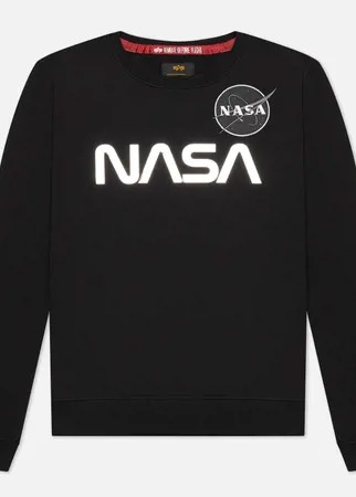 Женская толстовка Alpha Industries NASA Mirror Print, цвет чёрный, размер M