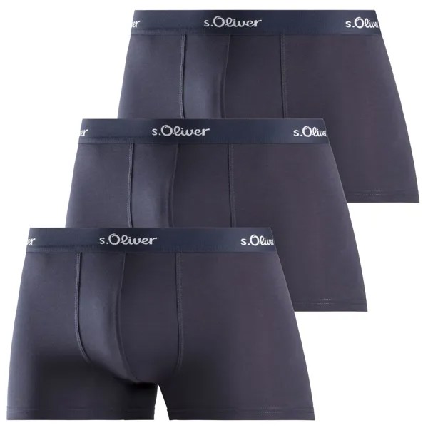 Боксеры S Oliver Boxershorts 3 шт, темно-синий