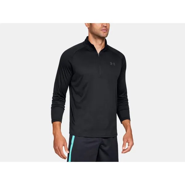 Лонгслив Under Armour Tech 2.0 Half Zip, черный