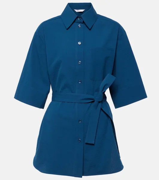 Рубашка Leisure из техасского хлопка Max Mara, синий