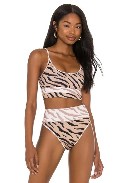 Топ бикини BEACH RIOT Eva, цвет Chapman Zebra