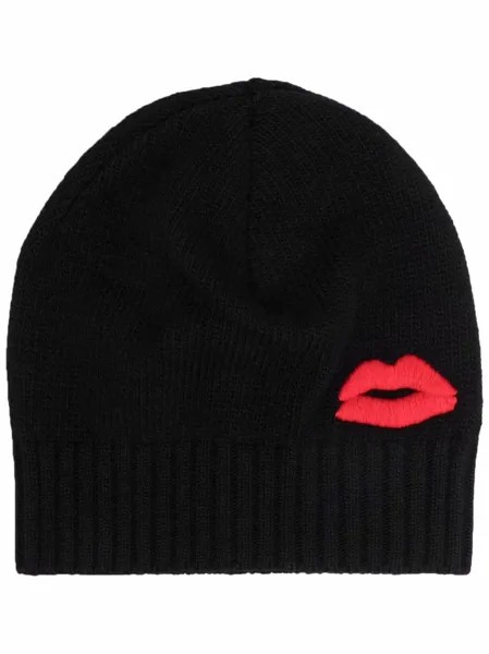 Nº21 embroidered-design beanie hat