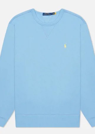 Мужская толстовка Polo Ralph Lauren Embroidered Pony Fleece Crew Neck, цвет голубой, размер XL