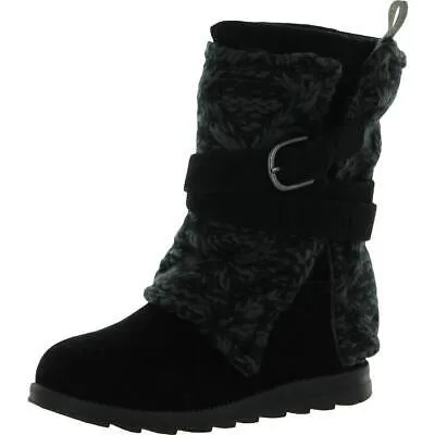 Женские черные зимние и зимние ботинки Muk Luks без застежек, размер 7, средний (B,M) BHFO 8489