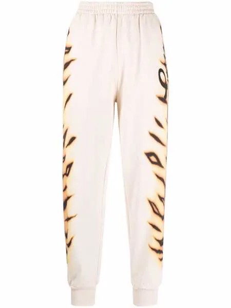 Stella McCartney спортивные брюки с графичным принтом