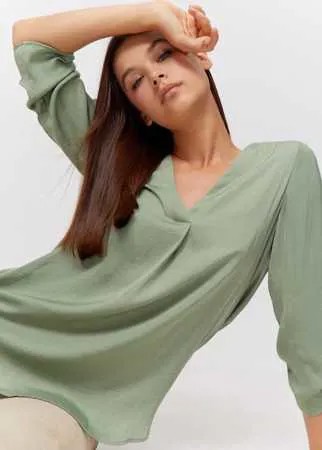 Stradivarius Рубашка С Рукавами 3/4. Multicolor L
