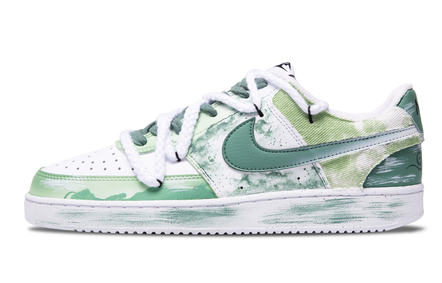 Кроссовки Nike Court Vision 1 Skateboarding Shoes Unisex Low-top Green/white, зеленый
