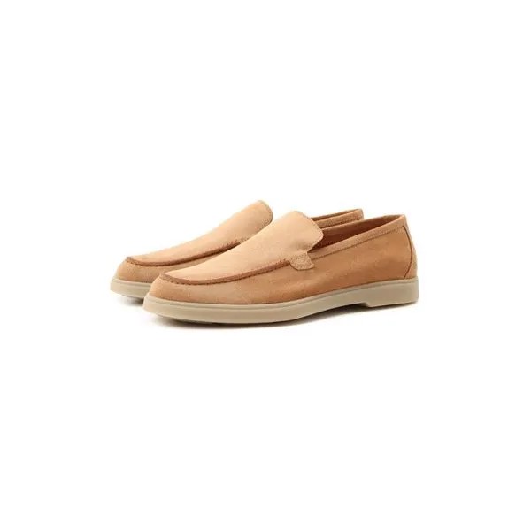 Замшевые лоферы Santoni