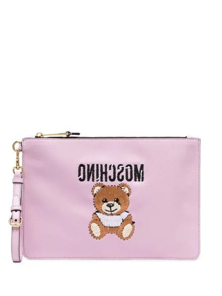 Moschino клатч с вышивкой