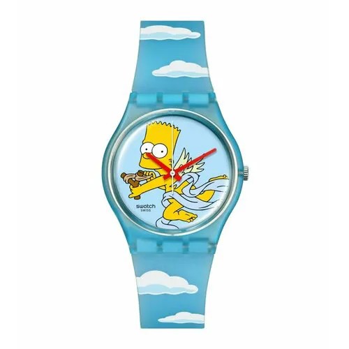 Наручные часы swatch SO28Z115, голубой