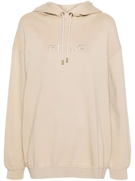 PINKO худи Skype с вышитым логотипом, нейтральный цвет