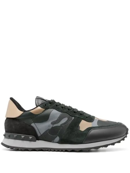 Valentino Garavani кроссовки Camouflage Rockrunner, синий