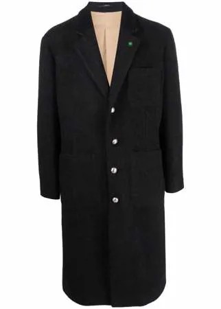 Lardini однобортное пальто из смесовой шерсти