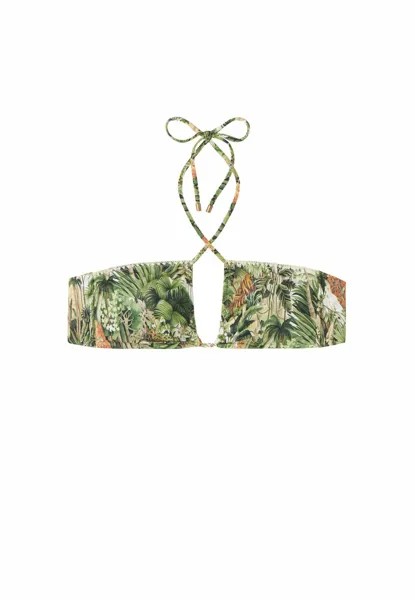 Верх бикини Savage Tropics Calzedonia, зеленый