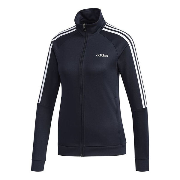 Куртка воротник-стойка повседневная спортивная куртка Adidas, синий