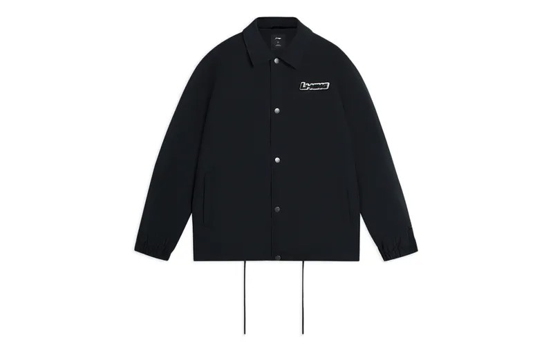 Спортивная баскетбольная коллекция стеганая куртка мужская черная Lining, черный
