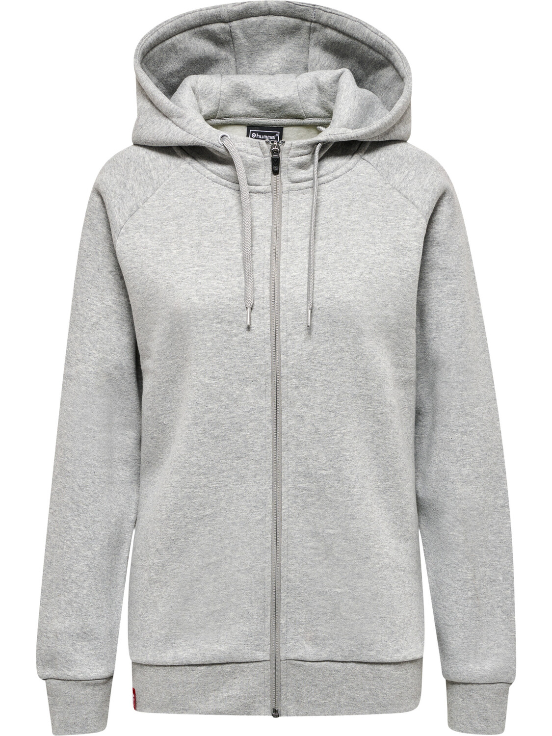 Толстовка Hummel Hoodie Hmlred Heavy Zip Hoodie Woman, серый меланж