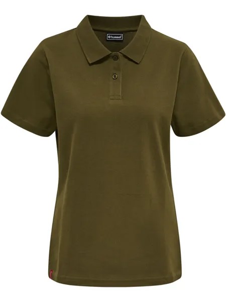 Поло Hummel Hmlred Stretch Polo Woman, цвет DARK OLIVE