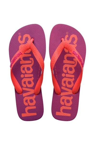 Шлепанцы TOP LOGOMANIA Havaianas, фиолетовый