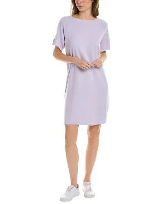 Eileen Fisher Terry Bateau платье-свитшот с вырезом женское фиолетовое Xxs