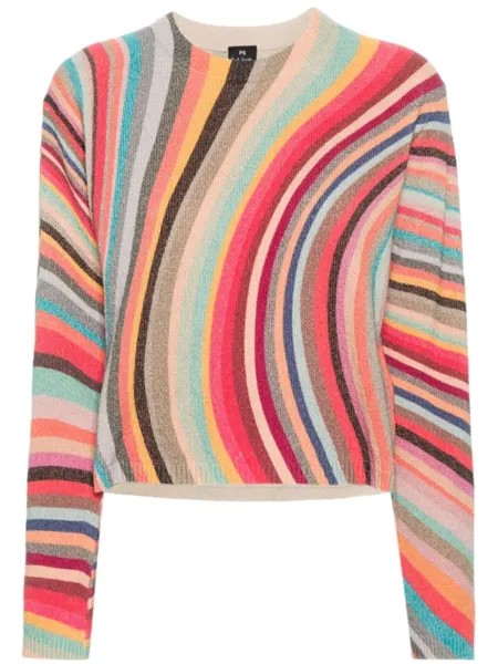 PS Paul Smith джемпер с узором, розовый