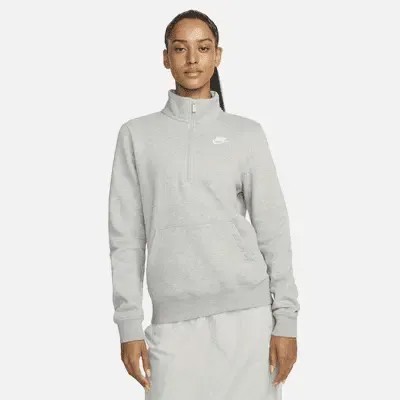Толстовка Nike Sportswear Club Fleece, серый/белый