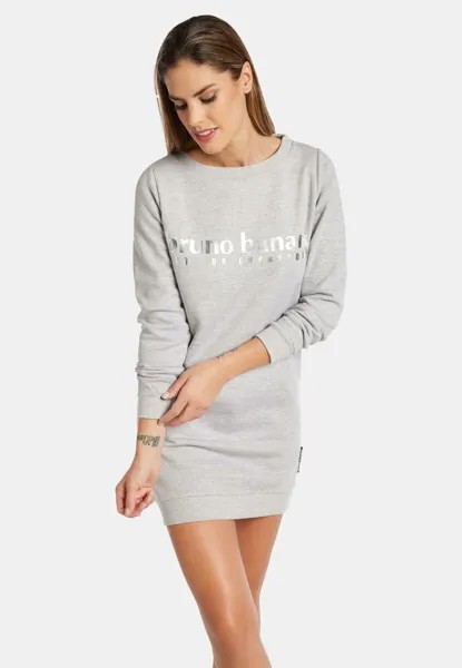 Платье из джерси MIT LOGOSCHRIFTZUG BULLOCK Bruno Banani, цвет grau melange