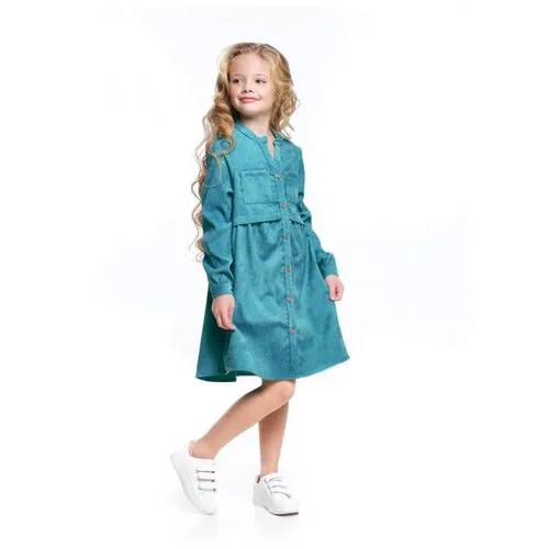 Платье Mini Maxi, модель 7338, цвет бирюзовый, размер 128