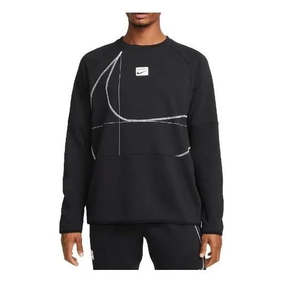 Футболка Nike Dri-FIT Long-Sleeve Fleece Fitness Top 'Black', черный