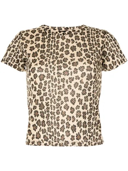 Fendi Pre-Owned футболка 1990-х годов с леопардовым принтом