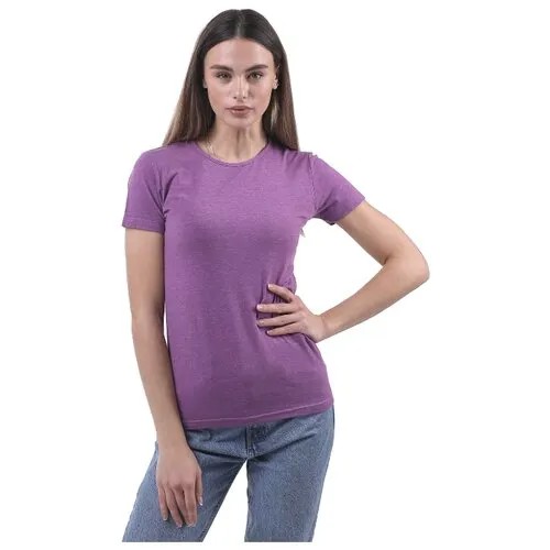 Женская футболка SERGIO DALLINI с коротким рукавом и круглым вырезом SDT651-9-M Фиолетовый