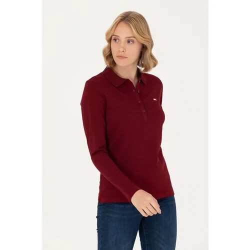 Поло U.S. POLO ASSN., размер L, бордовый